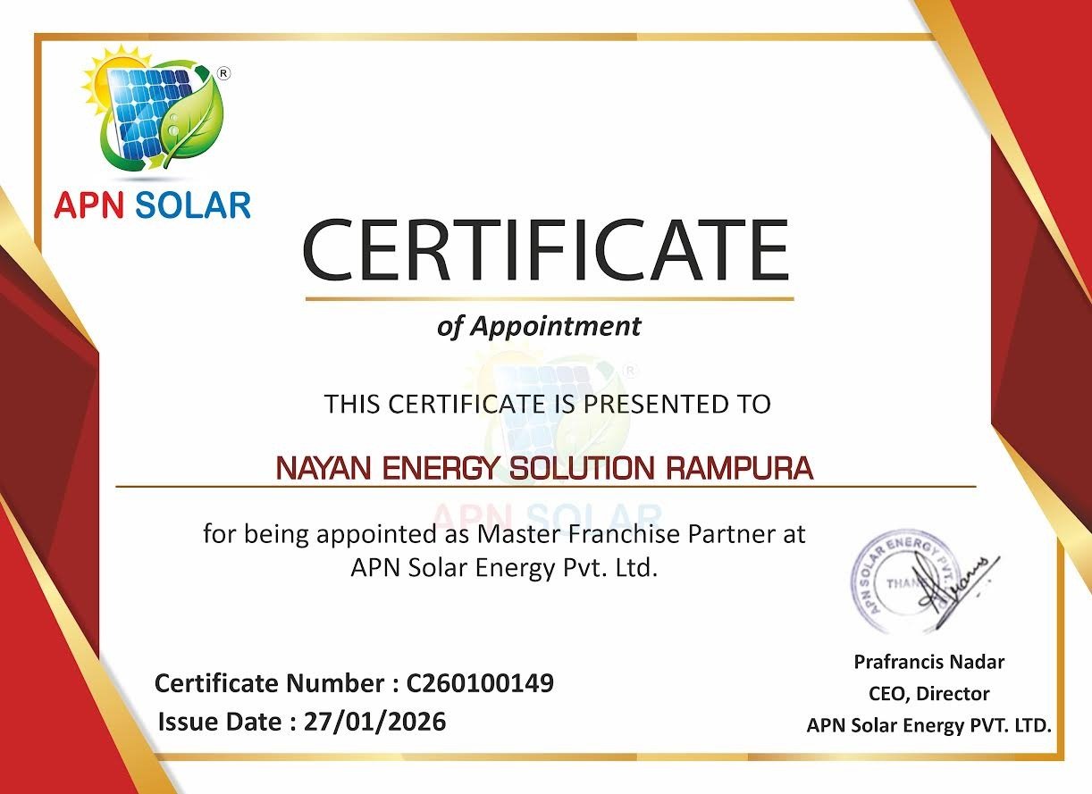 Certificate - Nayan Energy Solution